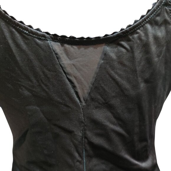 Ruby Ribbon 44 Womens Shapewear Tank Top Black Cami Bra 3012 Full Support Base - Picture 5 of 12